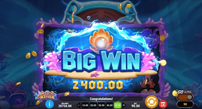Manta Mayhem - chiến thắng lớn trong trò chơi cơ bản