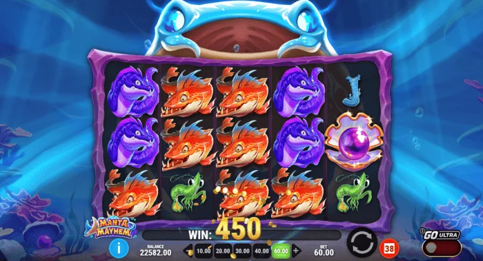 Manta Mayhem - kết hợp chiến thắng trong trò chơi cơ bản