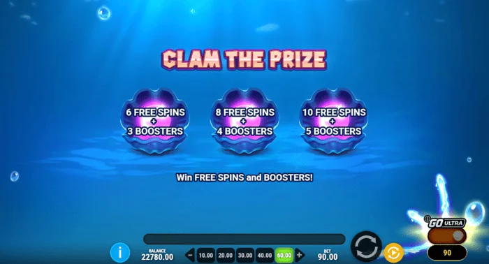 Manta Mayhem - lựa chọn vỏ sò trong Clam The Prize